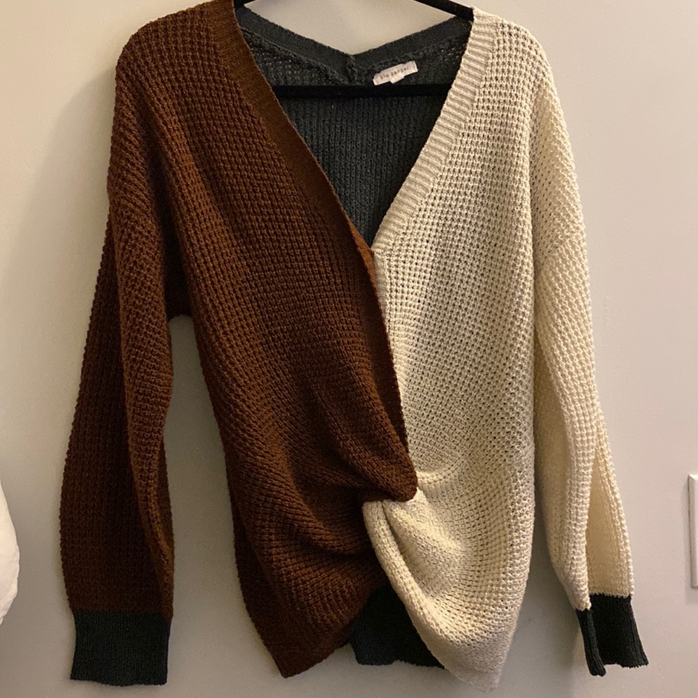 Three color sweater from Dry Goods